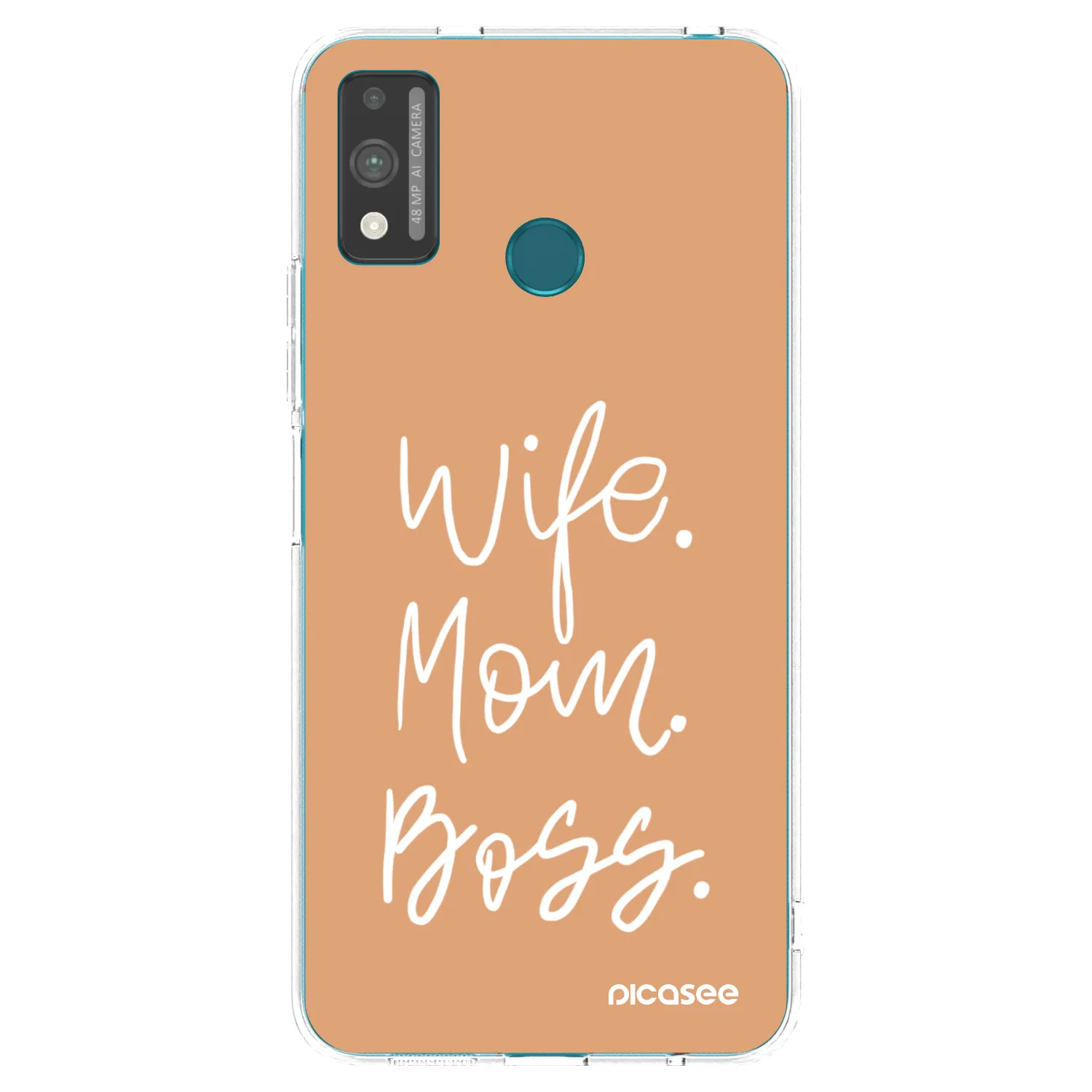 Picasee átlátszó szilikon tok az alábbi mobiltelefonokra Honor 9X Lite - Boss Mama