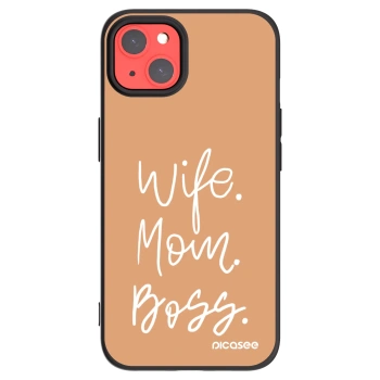 Picasee fekete szilikon tok az alábbi mobiltelefonokra Apple iPhone 13 - Boss Mama