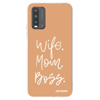 Picasee átlátszó szilikon tok az alábbi mobiltelefonokra Xiaomi Redmi 9T - Boss Mama