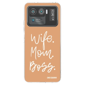 Picasee átlátszó szilikon tok az alábbi mobiltelefonokra Xiaomi Mi 11 Ultra - Boss Mama