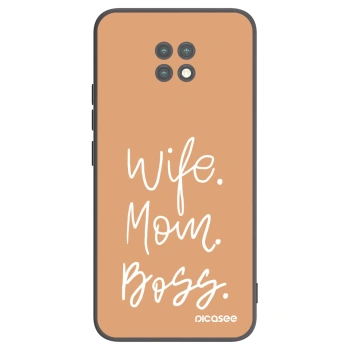 Picasee fekete szilikon tok az alábbi mobiltelefonokra Xiaomi Redmi Note 9T - Boss Mama