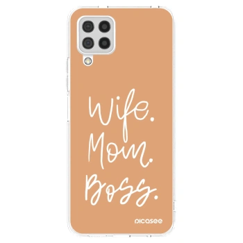Picasee átlátszó szilikon tok az alábbi mobiltelefonokra Samsung Galaxy A22 A225F 4G - Boss Mama
