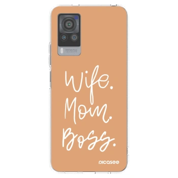 Picasee átlátszó szilikon tok az alábbi mobiltelefonokra Vivo X60 Pro 5G - Boss Mama