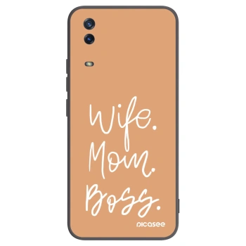 Picasee fekete szilikon tok az alábbi mobiltelefonokra Vivo Y11s - Boss Mama