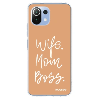 Picasee átlátszó szilikon tok az alábbi mobiltelefonokra Xiaomi 11 Lite 5G NE - Boss Mama