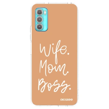 Picasee átlátszó szilikon tok az alábbi mobiltelefonokra Motorola Moto G60 - Boss Mama