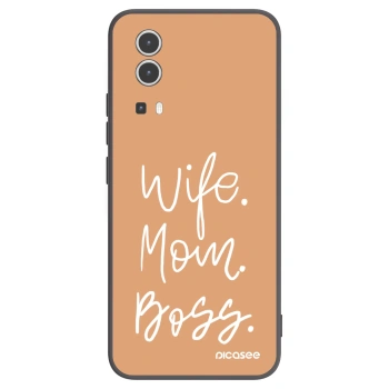 Picasee fekete szilikon tok az alábbi mobiltelefonokra Vivo Y72 5G - Boss Mama