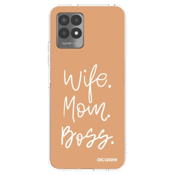 Picasee átlátszó szilikon tok az alábbi mobiltelefonokra Realme 8i - Boss Mama