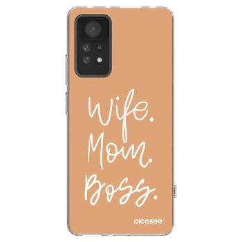 Picasee átlátszó szilikon tok az alábbi mobiltelefonokra Xiaomi Redmi Note 11 Pro - Boss Mama
