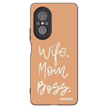 Picasee fekete szilikon tok az alábbi mobiltelefonokra Huawei Nova 9 SE - Boss Mama