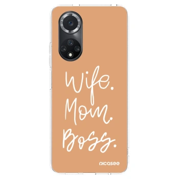 Picasee átlátszó szilikon tok az alábbi mobiltelefonokra Huawei Nova 9 SE - Boss Mama