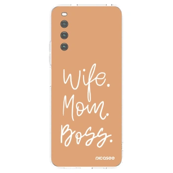 Picasee átlátszó szilikon tok az alábbi mobiltelefonokra Sony Xperia 10 IV 5G - Boss Mama