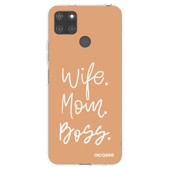Picasee átlátszó szilikon tok az alábbi mobiltelefonokra Realme C21Y - Boss Mama