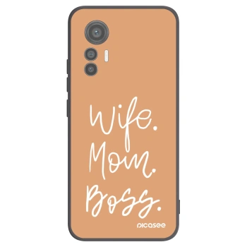 Picasee fekete szilikon tok az alábbi mobiltelefonokra Xiaomi 12 Lite - Boss Mama