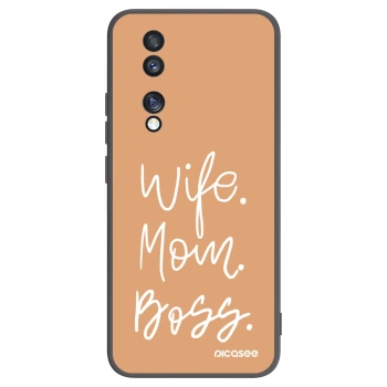 Picasee fekete szilikon tok az alábbi mobiltelefonokra Honor 70 - Boss Mama