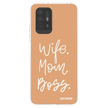 Picasee átlátszó szilikon tok az alábbi mobiltelefonokra OPPO A94 5G - Boss Mama