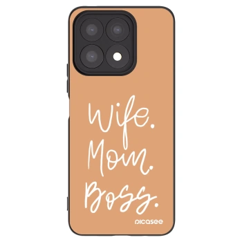 Picasee fekete szilikon tok az alábbi mobiltelefonokra Honor X8a - Boss Mama