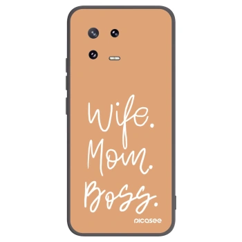 Picasee fekete szilikon tok az alábbi mobiltelefonokra Xiaomi 13 Pro - Boss Mama