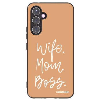Picasee fekete szilikon tok az alábbi mobiltelefonokra Samsung Galaxy A54 5G A546B - Boss Mama