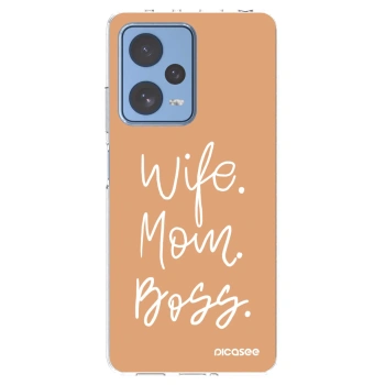 Picasee átlátszó szilikon tok az alábbi mobiltelefonokra Xiaomi Redmi Note 12 Pro 5G - Boss Mama
