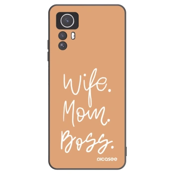 Picasee fekete szilikon tok az alábbi mobiltelefonokra Xiaomi Redmi Note 12S - Boss Mama