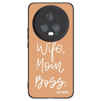 Picasee fekete szilikon tok az alábbi mobiltelefonokra Honor Magic5 Pro - Boss Mama