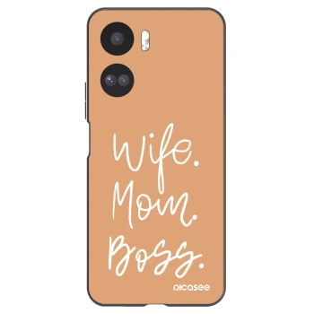 Picasee fekete szilikon tok az alábbi mobiltelefonokra Honor 90 Lite 5G - Boss Mama