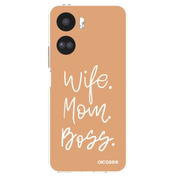 Picasee átlátszó szilikon tok az alábbi mobiltelefonokra Honor 90 Lite 5G - Boss Mama
