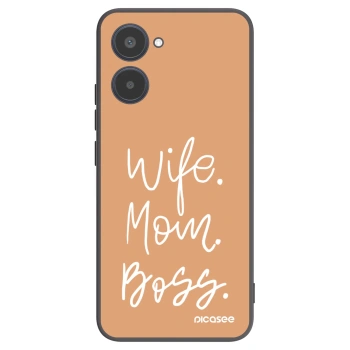 Picasee fekete szilikon tok az alábbi mobiltelefonokra Realme 10 4G - Boss Mama