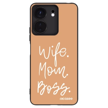 Picasee fekete szilikon tok az alábbi mobiltelefonokra Xiaomi Redmi 13C 4G - Boss Mama