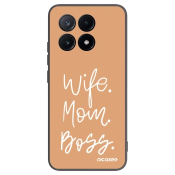 Picasee fekete szilikon tok az alábbi mobiltelefonokra Xiaomi Poco X6 Pro - Boss Mama
