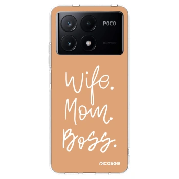 Picasee átlátszó szilikon tok az alábbi mobiltelefonokra Xiaomi Poco X6 Pro - Boss Mama
