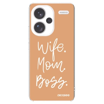 Picasee átlátszó szilikon tok az alábbi mobiltelefonokra Xiaomi Redmi Note 13 Pro+ 5G - Boss Mama
