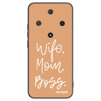Picasee fekete szilikon tok az alábbi mobiltelefonokra Honor Magic6 Lite 5G - Boss Mama