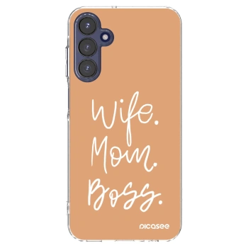 Picasee átlátszó szilikon tok az alábbi mobiltelefonokra Samsung Galaxy A15 A155F 4G - Boss Mama