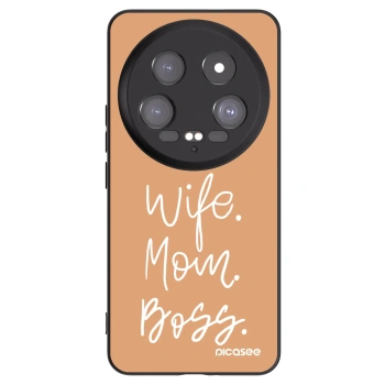 Picasee fekete szilikon tok az alábbi mobiltelefonokra Xiaomi 14 Ultra - Boss Mama