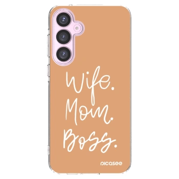 Picasee átlátszó szilikon tok az alábbi mobiltelefonokra Samsung Galaxy A55 5G A556B - Boss Mama