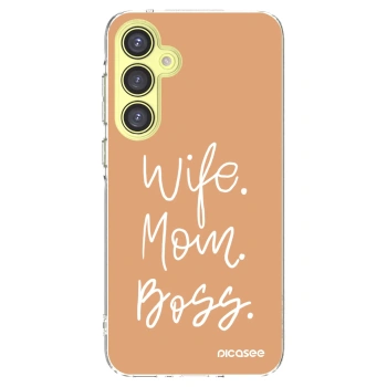 Picasee átlátszó szilikon tok az alábbi mobiltelefonokra Samsung Galaxy A35 5G A356B - Boss Mama