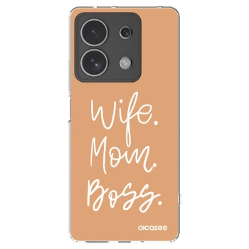 Picasee átlátszó szilikon tok az alábbi mobiltelefonokra Xiaomi Redmi Note 13 4G - Boss Mama