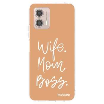 Picasee átlátszó szilikon tok az alábbi mobiltelefonokra Motorola Moto G53 5G - Boss Mama