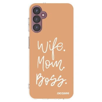 Picasee átlátszó szilikon tok az alábbi mobiltelefonokra Samsung Galaxy A05s A057G - Boss Mama
