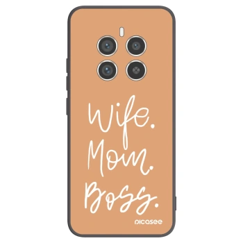 Picasee fekete szilikon tok az alábbi mobiltelefonokra Realme 12 Pro 5G - Boss Mama