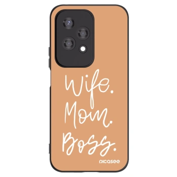 Picasee fekete szilikon tok az alábbi mobiltelefonokra Honor 200 Lite - Boss Mama