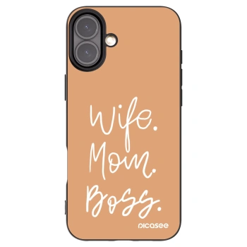 Picasee fekete szilikon tok az alábbi mobiltelefonokra Apple iPhone 16 Plus - Boss Mama