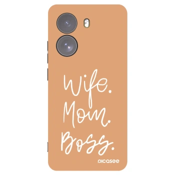 Picasee fekete szilikon tok az alábbi mobiltelefonokra Xiaomi Poco X7 - Boss Mama