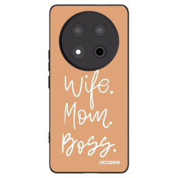 Picasee fekete szilikon tok az alábbi mobiltelefonokra Honor Magic7 Lite 5G - Boss Mama