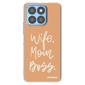 Picasee átlátszó szilikon tok az alábbi mobiltelefonokra Honor X8c - Boss Mama
