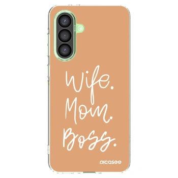Picasee átlátszó szilikon tok az alábbi mobiltelefonokra Samsung Galaxy A26 5G A266B - Boss Mama