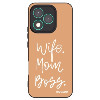Picasee fekete szilikon tok az alábbi mobiltelefonokra Honor 400 Lite 5G - Boss Mama