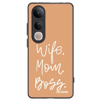 Picasee fekete szilikon tok az alábbi mobiltelefonokra Vivo V50 Lite 5G - Boss Mama